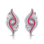 Load image into Gallery viewer, Designer Platinum Diamond Earrings With Emerald for Women JL PT E NL8674  Red Jewelove.US
