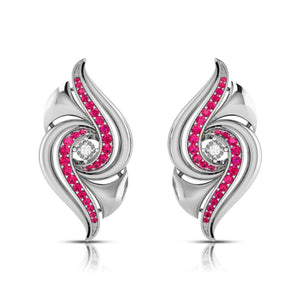 Designer Platinum Diamond Earrings With Emerald for Women JL PT E NL8674  Red Jewelove.US