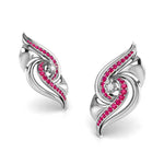 Load image into Gallery viewer, Designer Platinum Diamond Earrings With Emerald for Women JL PT E NL8674   Jewelove.US
