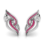 Load image into Gallery viewer, Designer Platinum Diamond Earrings With Emerald for Women JL PT E NL8674   Jewelove.US
