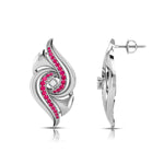 Load image into Gallery viewer, Designer Platinum Diamond Earrings With Emerald for Women JL PT E NL8674   Jewelove.US
