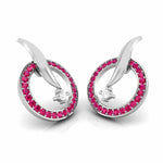 Load image into Gallery viewer, Designer Platinum Diamond Earrings With Emerald for Women JL PT E NL8682

