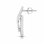 Load image into Gallery viewer, Designer Platinum Diamond Earrings With Emerald for Women JL PT E NL8682
