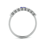 Load image into Gallery viewer, 3 Blue Sapphire Platinum Diamond Engagement Ring JL PT LR 7005   Jewelove
