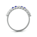 Load image into Gallery viewer, Blue Sapphire Platinum Diamond Engagement Ring JL PT LR 7007   Jewelove
