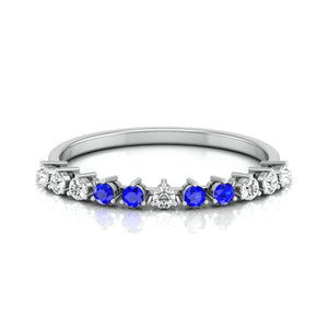 Blue Sapphire Platinum Diamond Engagement Ring JL PT LR 7007   Jewelove