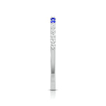 Load image into Gallery viewer, Blue Sapphire Platinum Diamond Engagement Ring JL PT LR 7010
