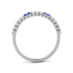 Load image into Gallery viewer, Blue Sapphire Platinum Diamond Engagement Ring JL PT LR 7010
