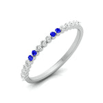 Load image into Gallery viewer, Blue Sapphire Platinum Diamond Engagement Ring JL PT LR 7010  VVS-GH Jewelove
