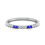 Load image into Gallery viewer, Blue Sapphire Platinum Diamond Engagement Ring JL PT LR 7010   Jewelove
