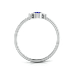 Load image into Gallery viewer, Blue Sapphire Platinum Diamond Engagement Ring JL PT LR 7013   Jewelove
