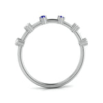 Load image into Gallery viewer, Blue Sapphire Platinum Diamond Engagement Ring JL PT LR 7014
