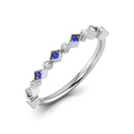 Load image into Gallery viewer, Blue Sapphire Platinum Diamond Engagement Ring JL PT LR 7017   Jewelove
