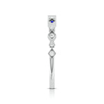 Load image into Gallery viewer, Blue Sapphire Platinum Diamond Engagement Ring JL PT LR 7017   Jewelove
