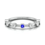 Load image into Gallery viewer, Blue Sapphire Platinum Diamond Engagement Ring JL PT LR 7020   Jewelove
