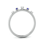 Load image into Gallery viewer, Blue Sapphire Platinum Diamond Engagement Ring JL PT LR 7022   Jewelove
