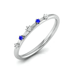 Load image into Gallery viewer, Blue Sapphire Platinum Diamond Engagement Ring JL PT LR 7022
