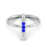 Load image into Gallery viewer, Blue Sapphire Platinum Diamond Engagement Ring JL PT LR 7026   Jewelove
