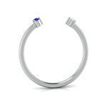 Load image into Gallery viewer, Blue Sapphire Platinum Diamond Engagement Ring JL PT LR 7029   Jewelove
