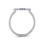 Load image into Gallery viewer, Blue Sapphire Platinum Diamond Engagement Ring JL PT LR 7030
