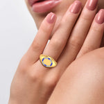 Load image into Gallery viewer, Blue Sapphire Platinum Diamond Engagement Ring JL PT LR 7034
