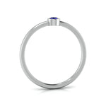 Load image into Gallery viewer, Blue Sapphire Platinum Engagement Ring JL PT LR 7035   Jewelove
