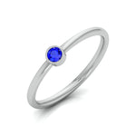 Load image into Gallery viewer, Blue Sapphire Platinum Engagement Ring JL PT LR 7035   Jewelove
