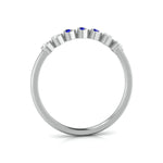 Load image into Gallery viewer, Blue Sapphire Platinum Diamond Engagement Ring JL PT LR 7037
