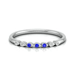 Load image into Gallery viewer, Blue Sapphire Platinum Diamond Engagement Ring JL PT LR 7037   Jewelove
