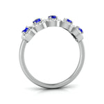 Load image into Gallery viewer, Blue Sapphire Platinum Diamond Engagement Ring JL PT LR 7038
