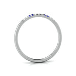 Load image into Gallery viewer, Blue Sapphire Platinum Diamond Engagement Ring JL PT LR 7039   Jewelove
