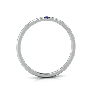 Blue Sapphire Platinum Diamond Engagement Ring JL PT LR 7040   Jewelove