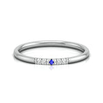 Load image into Gallery viewer, Blue Sapphire Platinum Diamond Engagement Ring JL PT LR 7040   Jewelove
