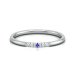 Load image into Gallery viewer, Blue Sapphire Platinum Diamond Engagement Ring JL PT LR 7040
