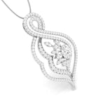 Load image into Gallery viewer, Designer Platinum Diamond Pendant Set JL PT P NL 8479
