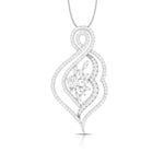 Load image into Gallery viewer, Designer Platinum Diamond Pendant Set JL PT P NL 8479
