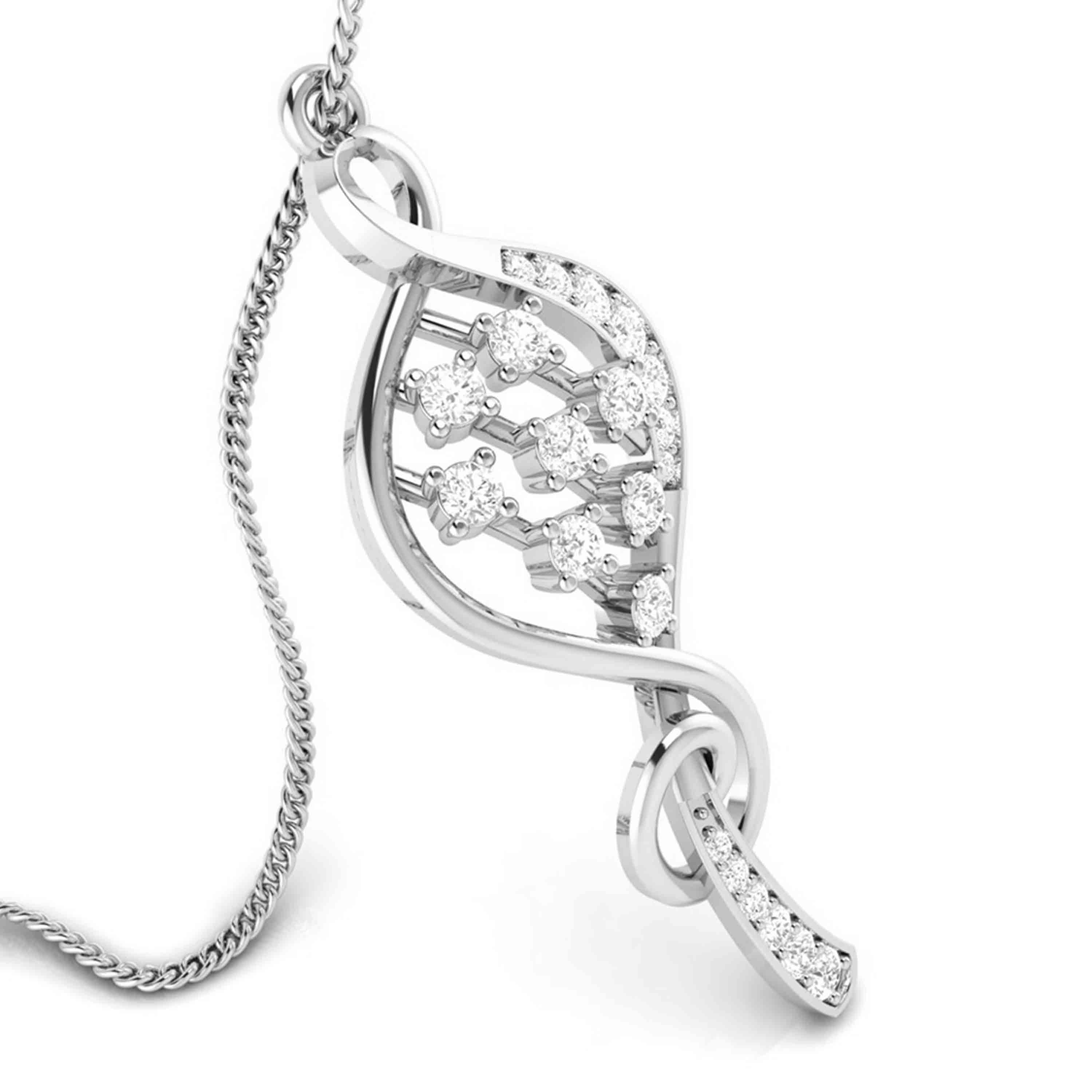 Designer Platinum with Diamond Pendant Set for Women JL PT P NL 8491   Jewelove.US