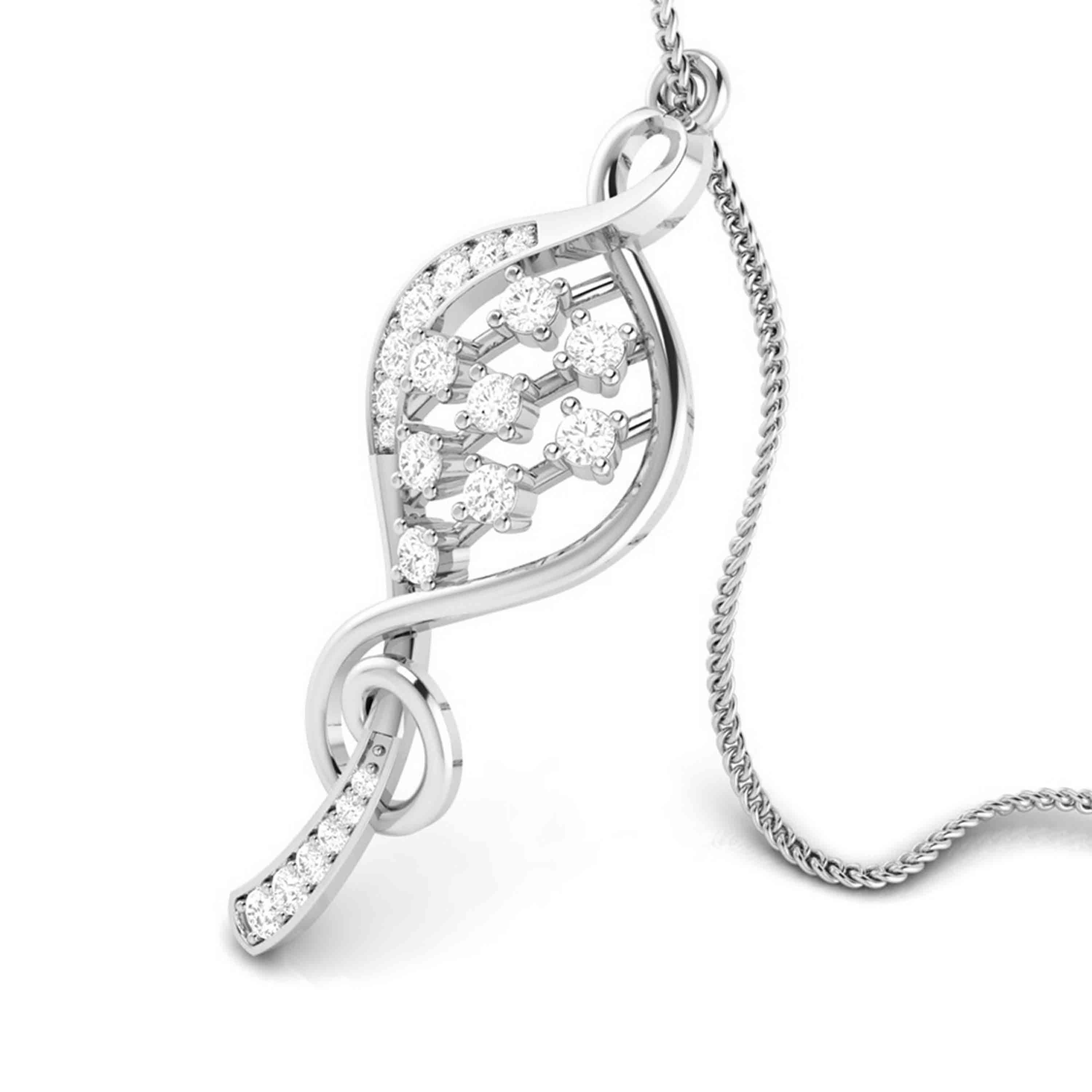 Designer Platinum with Diamond Pendant Set for Women JL PT P NL 8491   Jewelove.US