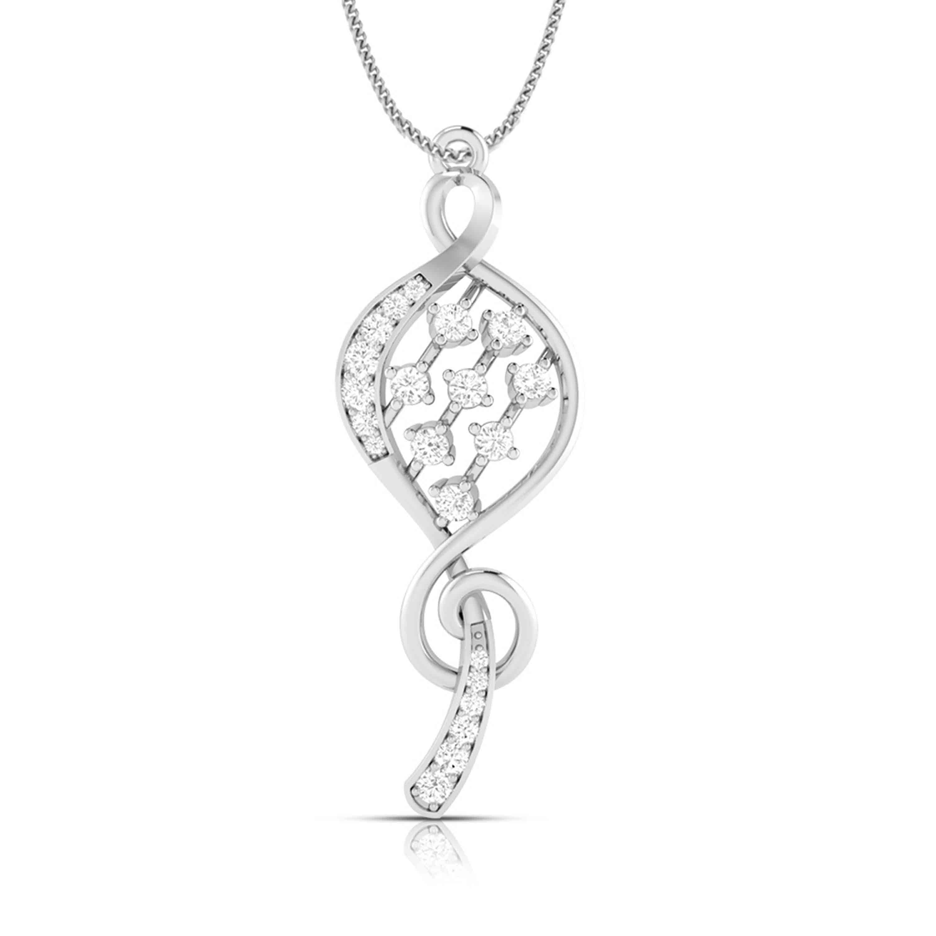 Designer Platinum with Diamond Pendant Set for Women JL PT P NL 8491  Pendant Jewelove.US