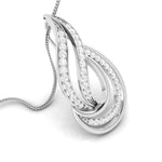 Load image into Gallery viewer, Platinum with Diamond Pendant Set for Women JL PT P NL 8504
