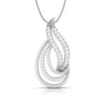 Load image into Gallery viewer, Platinum with Diamond Pendant Set for Women JL PT P NL 8504

