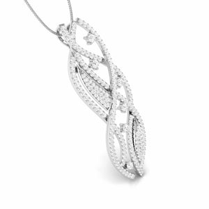 Designer Platinum Diamond Pendant Set JL PT P NL 8509   Jewelove.US