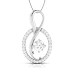 Load image into Gallery viewer, Designer Platinum with Diamond Solitaire Pendant Set for Women JL PT PE NL8518
