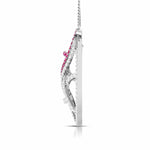 Load image into Gallery viewer, Designer Platinum with Diamond Ruby Pendant for Women JL PT P NL8526R
