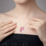 Load image into Gallery viewer, Designer Platinum with Diamond Ruby Pendant for Women JL PT P NL8526R
