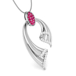 Load image into Gallery viewer, Designer Platinum with Diamond Pendant for Women JL PT P NL8536   Jewelove.US
