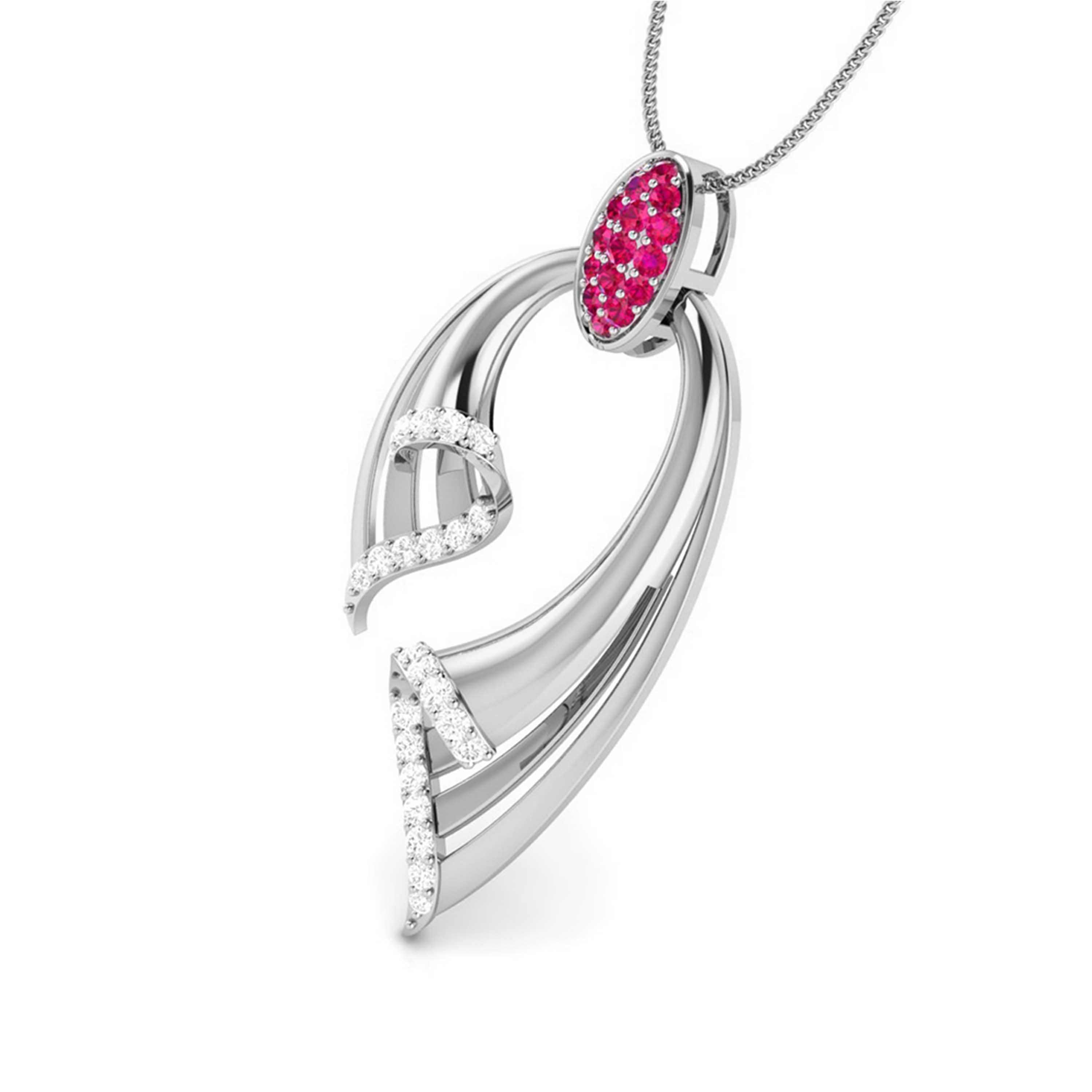 Designer Platinum with Diamond Pendant for Women JL PT P NL8536   Jewelove.US