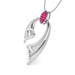 Load image into Gallery viewer, Designer Platinum with Diamond Pendant for Women JL PT P NL8536   Jewelove.US
