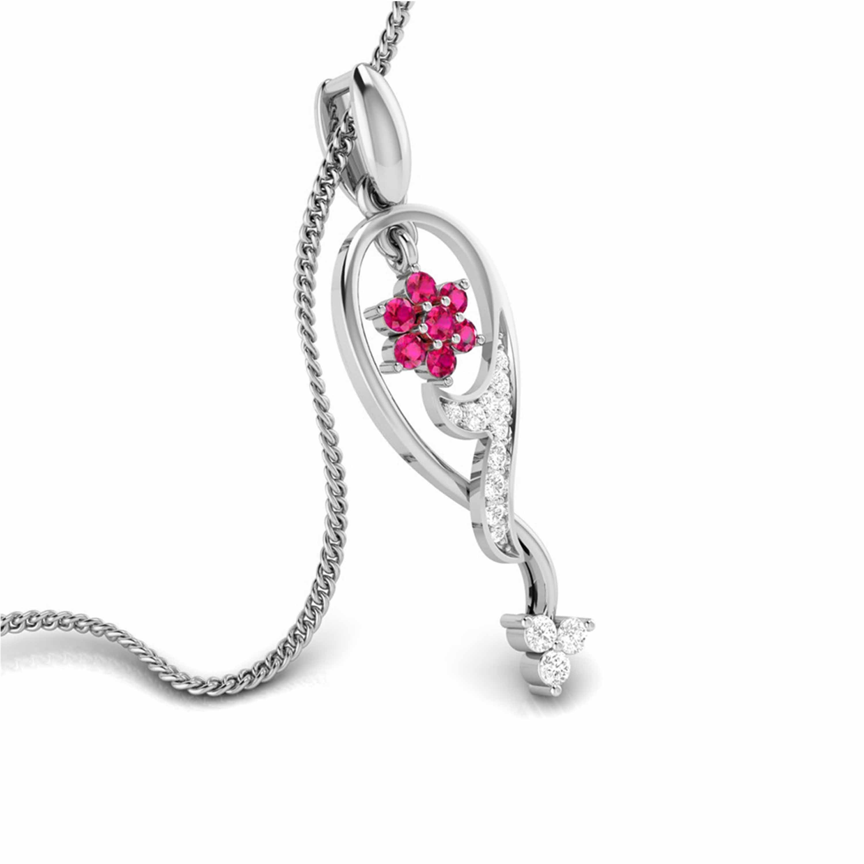 Designer Platinum with Diamond Pendant for Women JL PT P NL8538