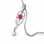 Load image into Gallery viewer, Designer Platinum with Diamond Pendant for Women JL PT P NL8538
